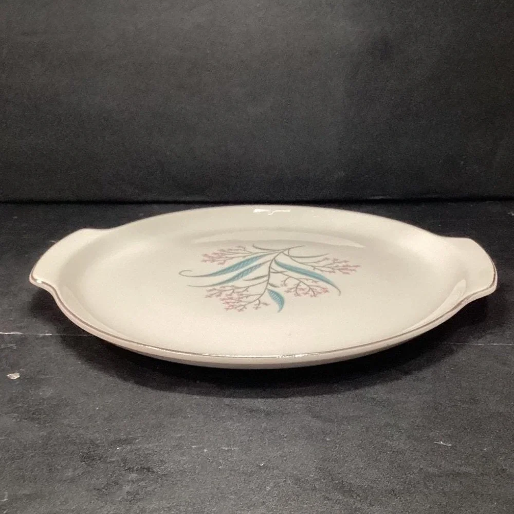 Alliance China Regal Handled Serving‎ Tray, Vintage Hand Decorated Floral Design